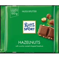 Ritter Sport Czekolada Mleczna Z Kawałkami Prażonych Orzechów Laskowych 100 G