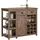 SoBuy Kücheninsel SVW20-N 110 x 95 x 55 cm Braun