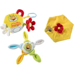 Schnuffeltuch HEUNEC "Biene Maja Quietschie+Wabe+Tuch", Baby, bunt, Obermaterial: 100% Polyester, Schnuffeltücher