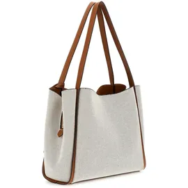 GUESS Shopper Nicolette Girlfriend Tote Natural / Caramel