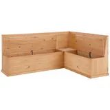 Home Affaire Eckbank HOME AFFAIRE "Sara, TOPSELLER", beige (natur gebeizt, gewachst), B:200cm H:90cm T:53cm, Sitzbänke, Eckbank, aus massiver Kiefer in 2 Größen, Stauraummöglichkeiten