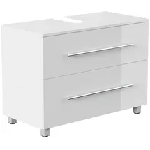 Posseik Waschtischunterschrank MONDIAL 85 weiß glanz 85,0 x 41,6 x 63,0 cm