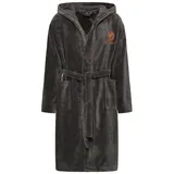 Carlo Colucci Bademantel Como in Anthrazit | L