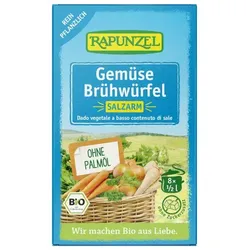 Rapunzel Gemüse-Brühwürfel salzarm mit Bio-Hefe bio (8St)