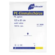 Meditrade PE Einmalschürze (weiß) 100 St