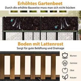 Costway Gartenmöbel Set 2-tlg. Schwarz