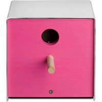 Keilbach Nistkasten Twitter.pink, lackiertes Holz/Edelstahl, Focus Open Silber 2011, German Design Award 2012, pink, One Size