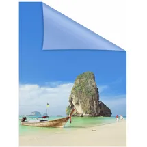 Lichtblick Fensterfolie Thailand, 1 St., blickdicht, strukturiertKlebepunkte, selbstklebend, Sichtschutz bunt
