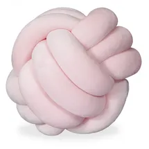 Relaxdays Knotenkissen 25 x 25 cm Rosa