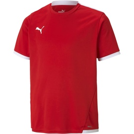 Puma Teamliga Jersey Jr Shirt, Puma Red-puma White, 164