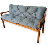 4L Textil Gartenbankauflage 150 x 50 x 50 cm grau 2 St.