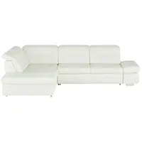 meinSofa Ecksofa Leder  Spencer ¦ weiß ¦ Maße (cm): B: 323 H: 102 T: 260.0
