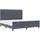 vidaXL Bettgestell Dunkelgrau 180x200 cm Samt