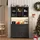 Okwish Buffetschrank 180 x 105 x 40 cm Schwarz