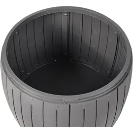 Beliani Aufbewahrungsbox 56 x 47 x 56 cm Grau