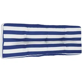 vidaXL Palettenkissen 120 x 40 x 12 cm blau/weiß gestreift 2 St.