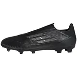 Adidas Unisex F50 League Laceless Football Boots Firm Ground Fußballschuhe, Core Black/Iron Metallic/Gold, 48 2/3 EU