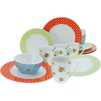 CreaTable Emily Kombiservice 16-tlg. bunt