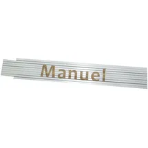Heka Zollstock Manuel 2 m, weiß