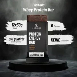 ORGAINIC Whey Protein Energy Bar Vanille/Almond 12 x 50 g