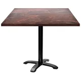 Restootab Tisch Bazila 90x90cm - Modell Rost Roc