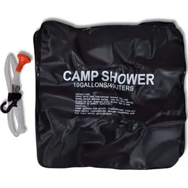 vidaXL Campingdusche Solar 40 L schwarz