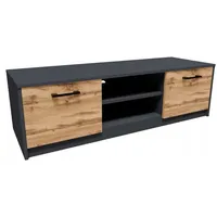 Matkam Fernsehkommode Anthrazit, 120x36x41 cm, Wohnzimmer, Wohnwände, Lowboards, Lowboards