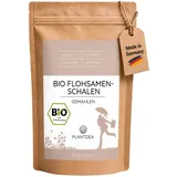 PlantDEA, Bio Flohsamenschalen Pulver (500g), grob vermahlen, reich an Ballaststoffen, Vegan, Laborgeprüft