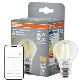 Osram Leuchtmittel E27 6W dimmbar warmweiß