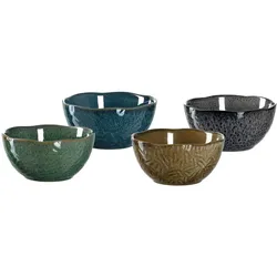 Leonardo MATERA Keramikschalen 12cm 4er Set gemischt - A