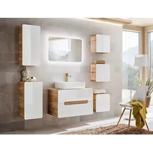 Fun Möbel Badmöbel-Set FERMO 8-tlg. Weiß