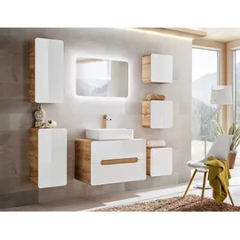 Fun Möbel Badmöbel-Set FERMO 8-tlg. Weiß