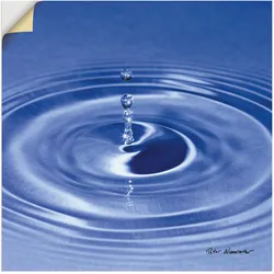 Artland Wandfolie »Wassertropfen«, Zen, (1 St.), selbstklebend Artland Farbe Bild(er): blau