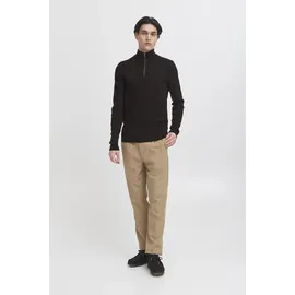 CASUAL FRIDAY "Troyer CFHeine", Herren, Gr. S, schwarz (schwarz beauty), Obermaterial: 65% Polyacryl PAN. 27% Nylon NY. 5% Wolle mw. 3% Polyester PES., Pullover Troyer
