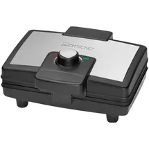 Clatronic WA 3606 Waffelautomat schwarz/edelstahl