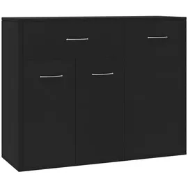 vidaXL Sideboard Schwarz 88x30x70 cm Holzwerkstoff