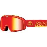 100% Barstow Death Spray Motorrad Brille verspiegelt Red Mirror Red