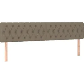 vidaXL Boxspringbett 180 x 200 cm Taupe