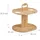 Relaxdays Weinbutler Weinregal 30,5 x 30 x 25 cm Braun