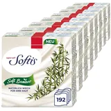 Softis Soft Bamboo Taschentücher - 192 Packungen, 4-lagige Taschentücher, natürlich weich mit Bambusfasern, seitliche Öffnung für hygienische Taschentuchentnahme, FSC-zertifiziert