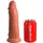 King Cock Elite King Cock“ „8“ Vibrating Silicone Dual Density Cock, Tan, 8 Zoll