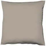 fleuresse Kissenbezug Satin 50 x cm Grau Taupe