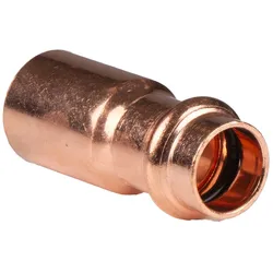Kupfer Pressfitting Reduzierstück 22 x 15 mm V+M-Kontur DVGW