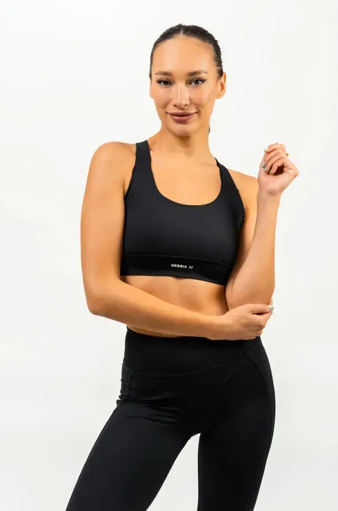 Sport BH Nebbia  Medium-Support Racerback Sports Bra AGILE black  S - Schwarz