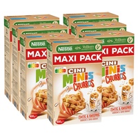 Nestlé CINI MINIS Churros Frühstücks-Cerealien mit 42% Vollkorn-Anteil, 7er Pack (7 x 600g)