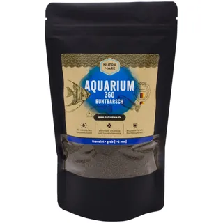 Nutramare Aquarium360 Buntbarsch 750ml | Hochwertiges Fischfutter für Barsche, Granulat mit Spirulina