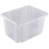 KEEEPER Aufbewahrungsbox mit Dreh-/Stapelsystem, 38 x 28,5 x 20,5 cm, 15 Liter, natur (15 l,