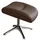flexlux Fußhocker Elegant Beinstütze 44 x 39 x 35 cm Braun