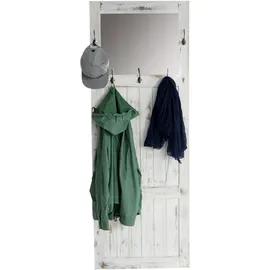 MCW Wandgarderobe mit Spiegel 180 x 65 x 7 cm Weiß