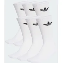 adidas Trefoil Cushion Crew Socken 6er Pack Weiß/Schwarz 46-48